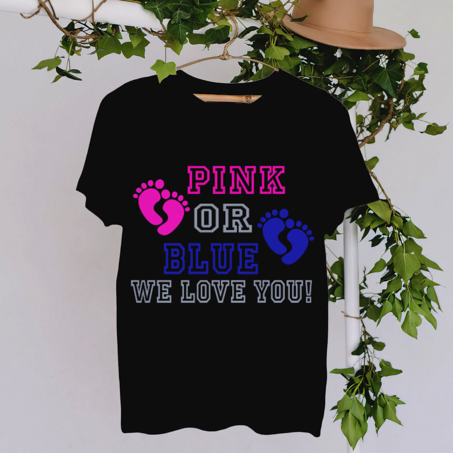 Pink Or Blue Gender Reveal Tee