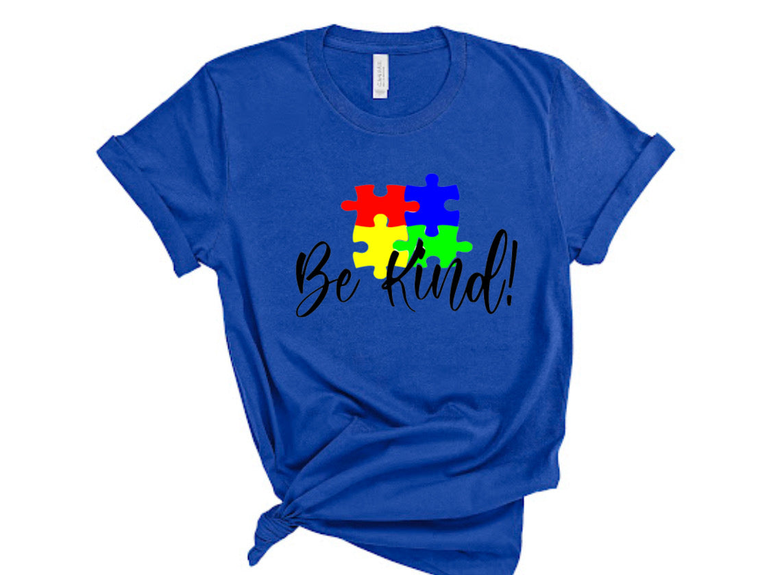 “Be Kind” Autism Honored Tshirt