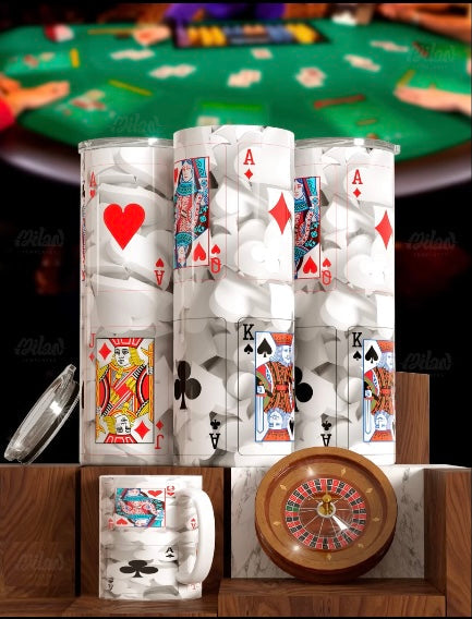 Casino Card Tumbler & Mug Set