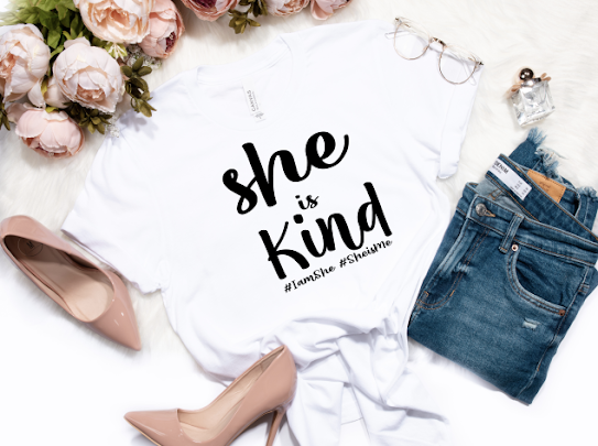 “She Is…” White Tshirts