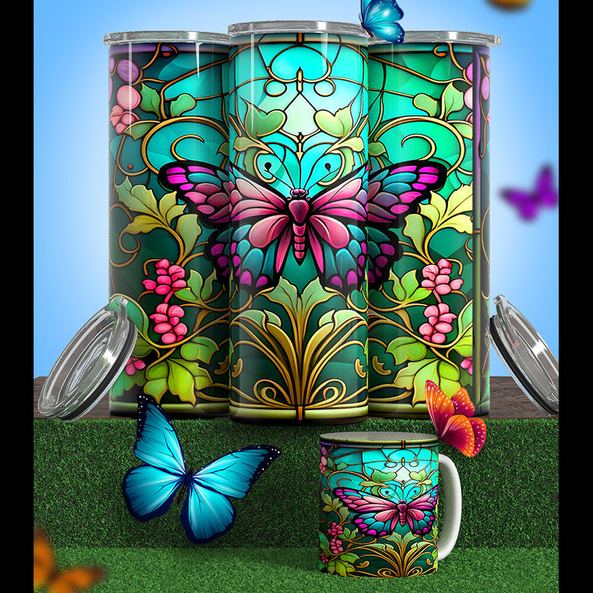 Butterfly Modeled Tumbler’s