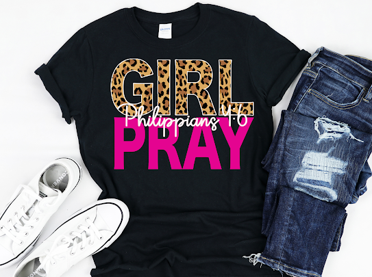 Cheetah “Girl Pray” Tshirts