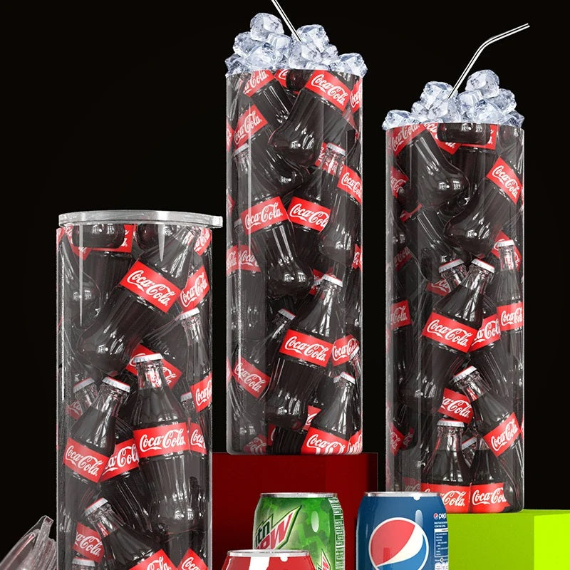 Black Coca Cola Themed Tumbler