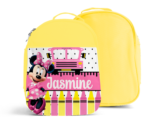 Yellow Little Girls Custom Backpack