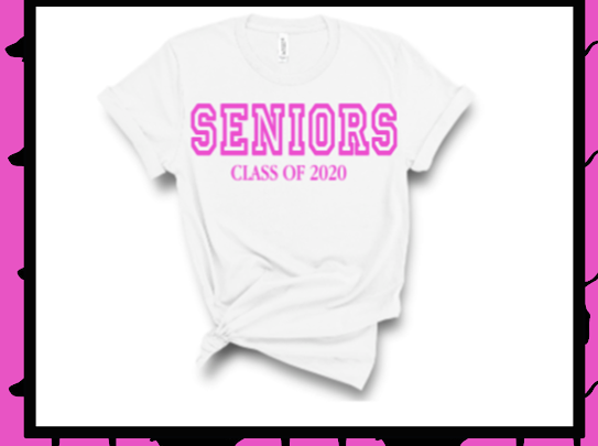 Custom Pink Seniors Class Tshirts