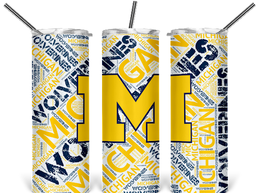 Michigan University Mascot Tumbler