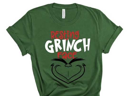 Resting Grinch Face Christmas Tshirt