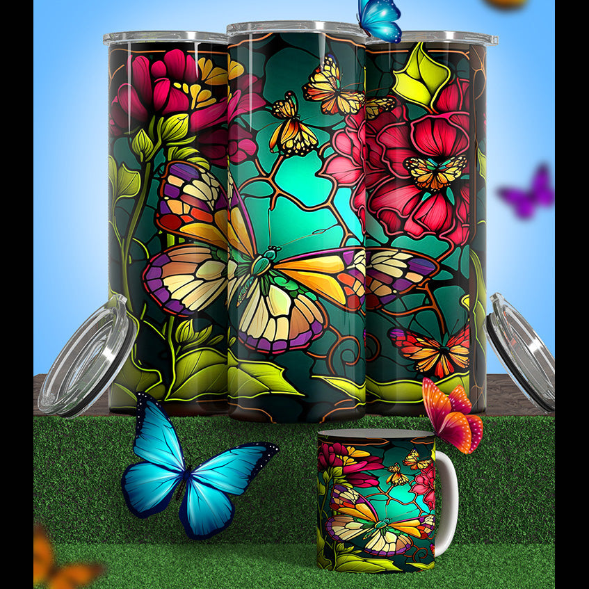 Butterfly Modeled Tumbler’s