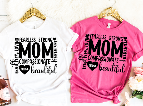 "Words Of Affirmation" Mom Tshirts