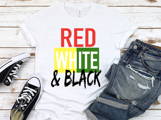 Red, White & Black Juneteenth Tshirt