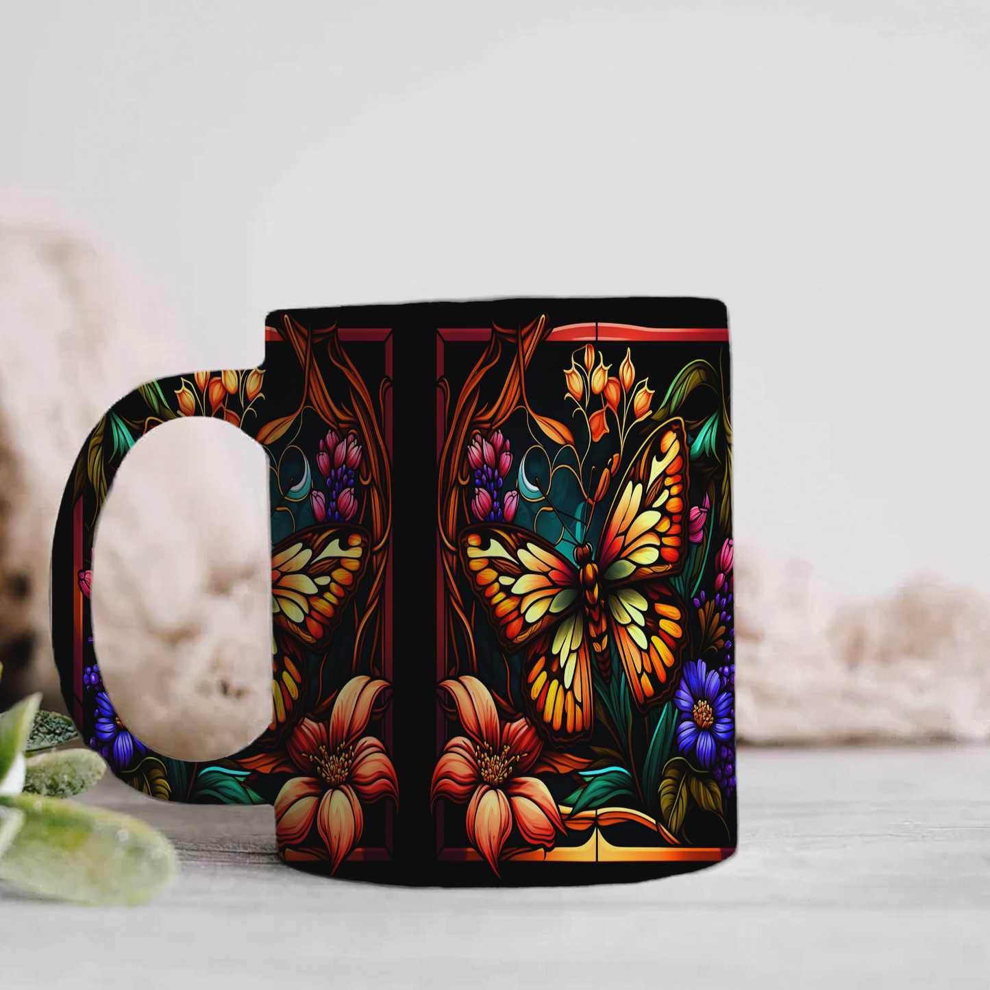 Butterfly Modeled Mug’s