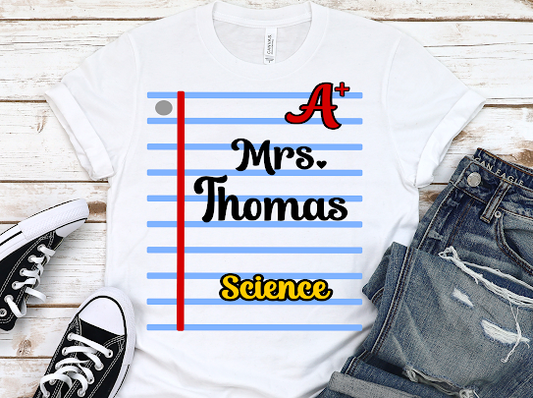 Custom Science Teacher Tshirt