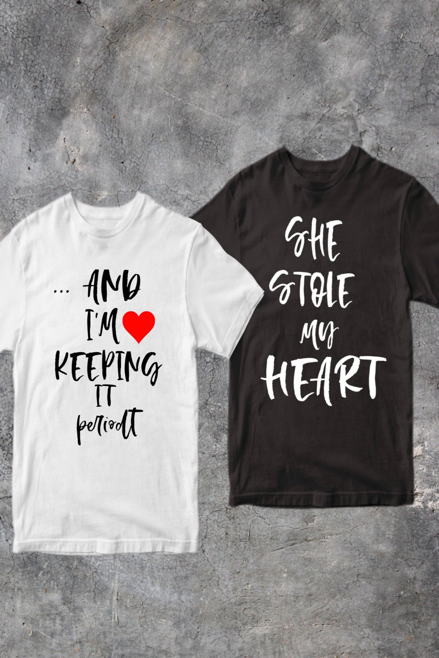 Couples Matching “Took My Heart” Tshirts