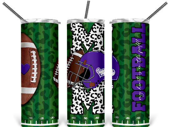 Mom Football Styled Tumbler