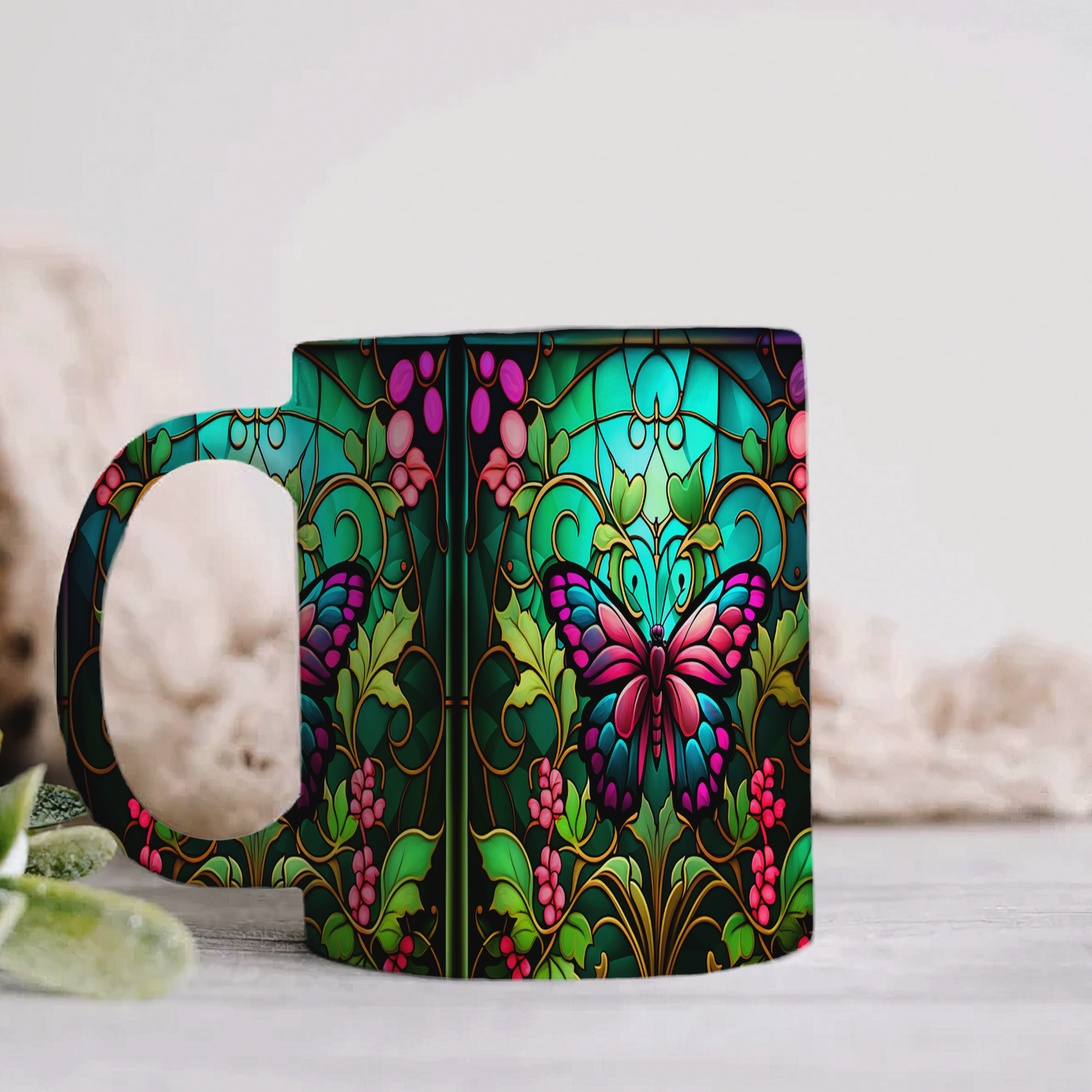 Butterfly Modeled Mug’s