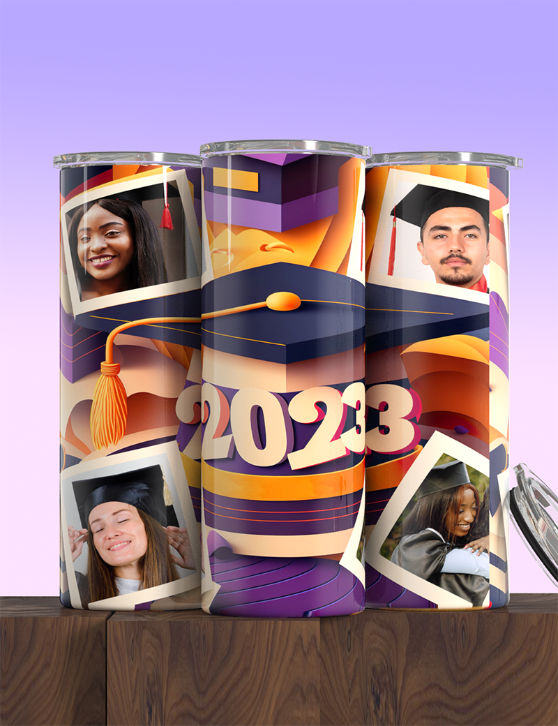 Custom Image Graduate Tumbler