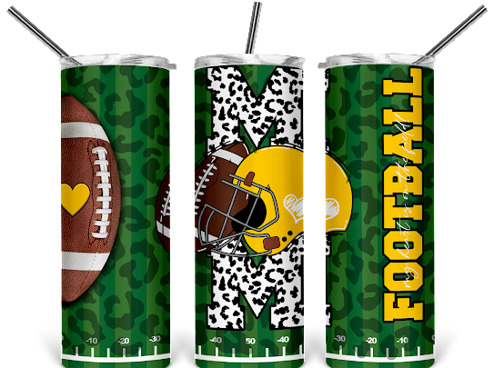 Mom Football Styled Tumbler