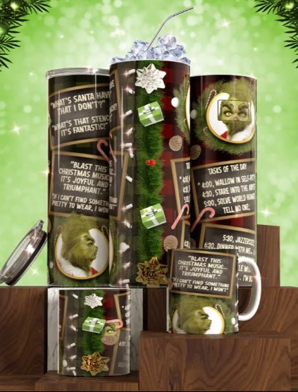 The Grinch To Do List Tumbler