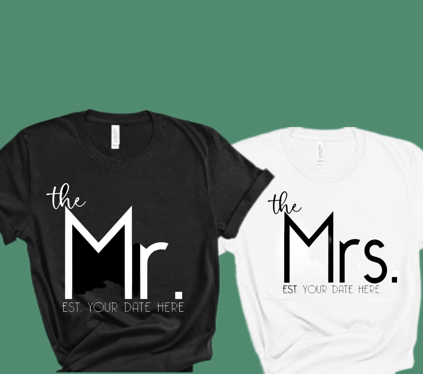 Couples “Mr. & Mrs.” Matching Tshirt