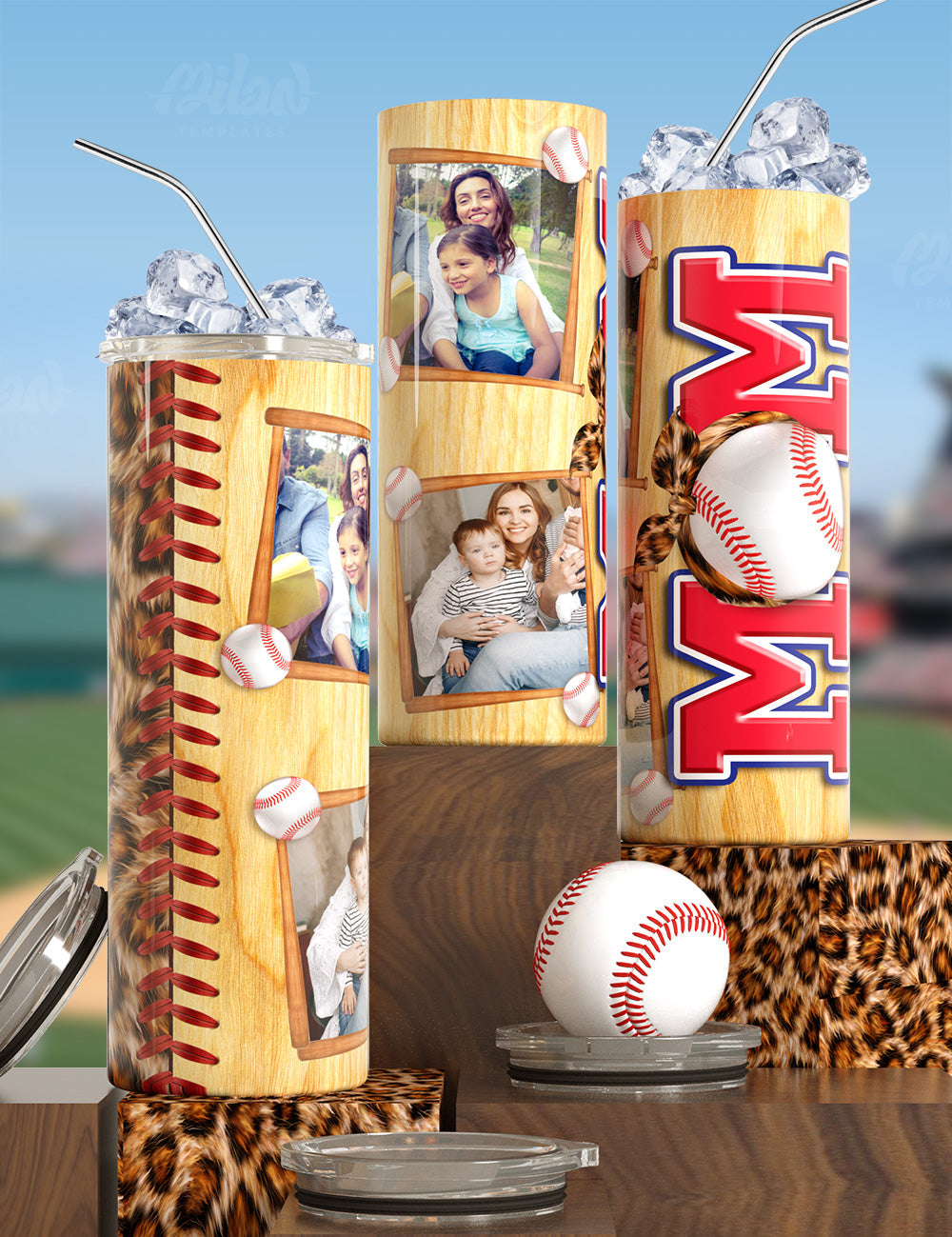 Custom Baseball Tumblers