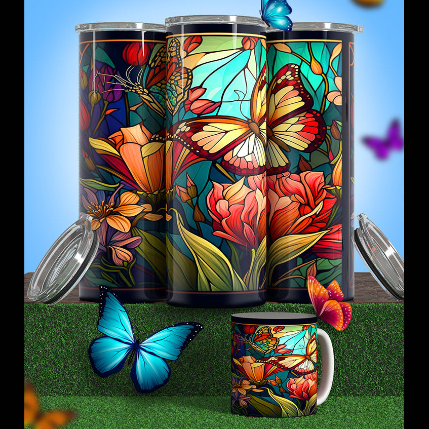 Butterfly Modeled Tumbler’s