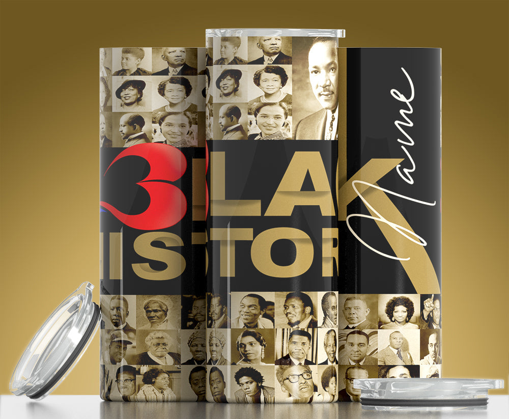 Black History Inspired Tumbler