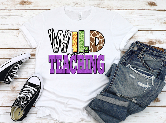 “Wild About.." School Tshirts