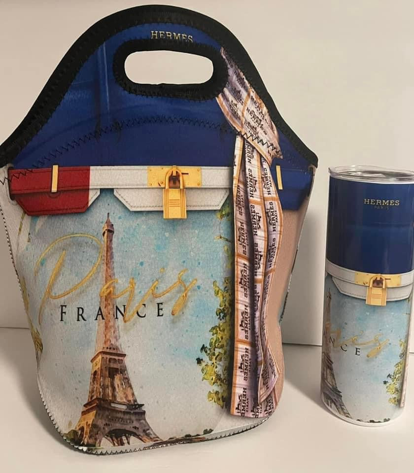 Paris Lunch Tote & Tumbler Set