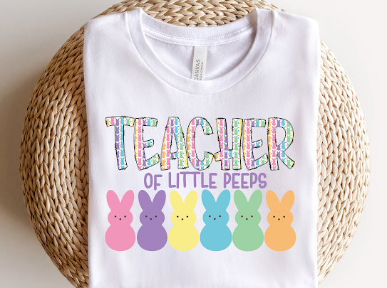 “Teacher Of Little Peeps” Easter Tshirt