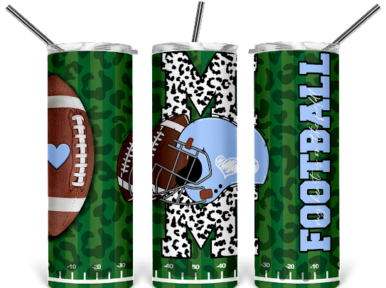 Mom Football Styled Tumbler