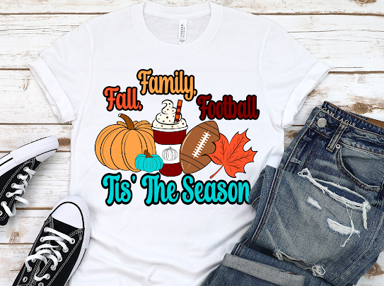 Family Fall Football Tshirt