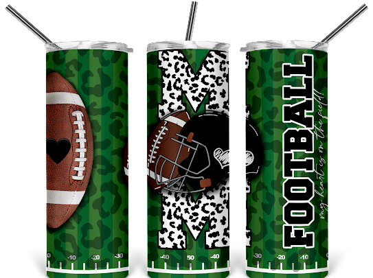 Mom Football Styled Tumbler