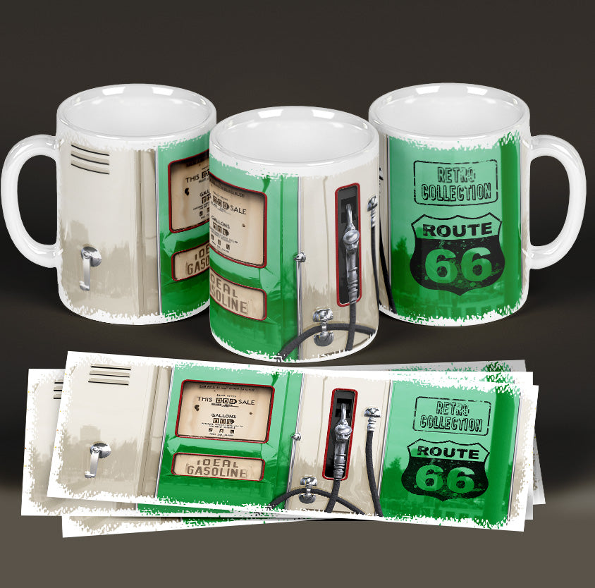 Gas Pump Themed Mug’s