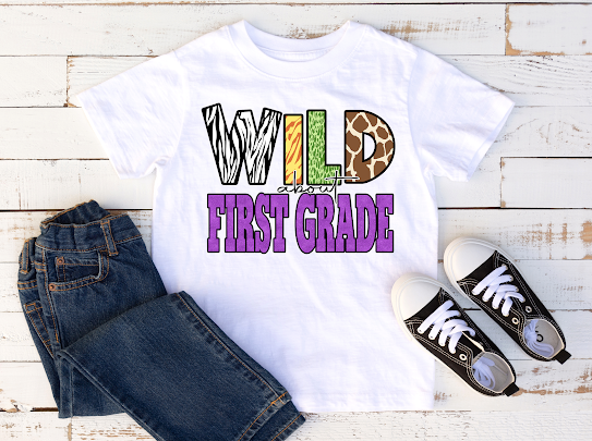 “Wild About.." School Tshirts