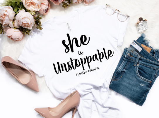 “She Is…” White Tshirts