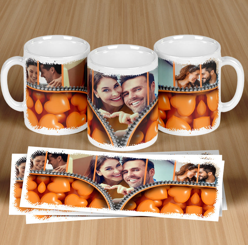 Custom Heart Filled Mug’s