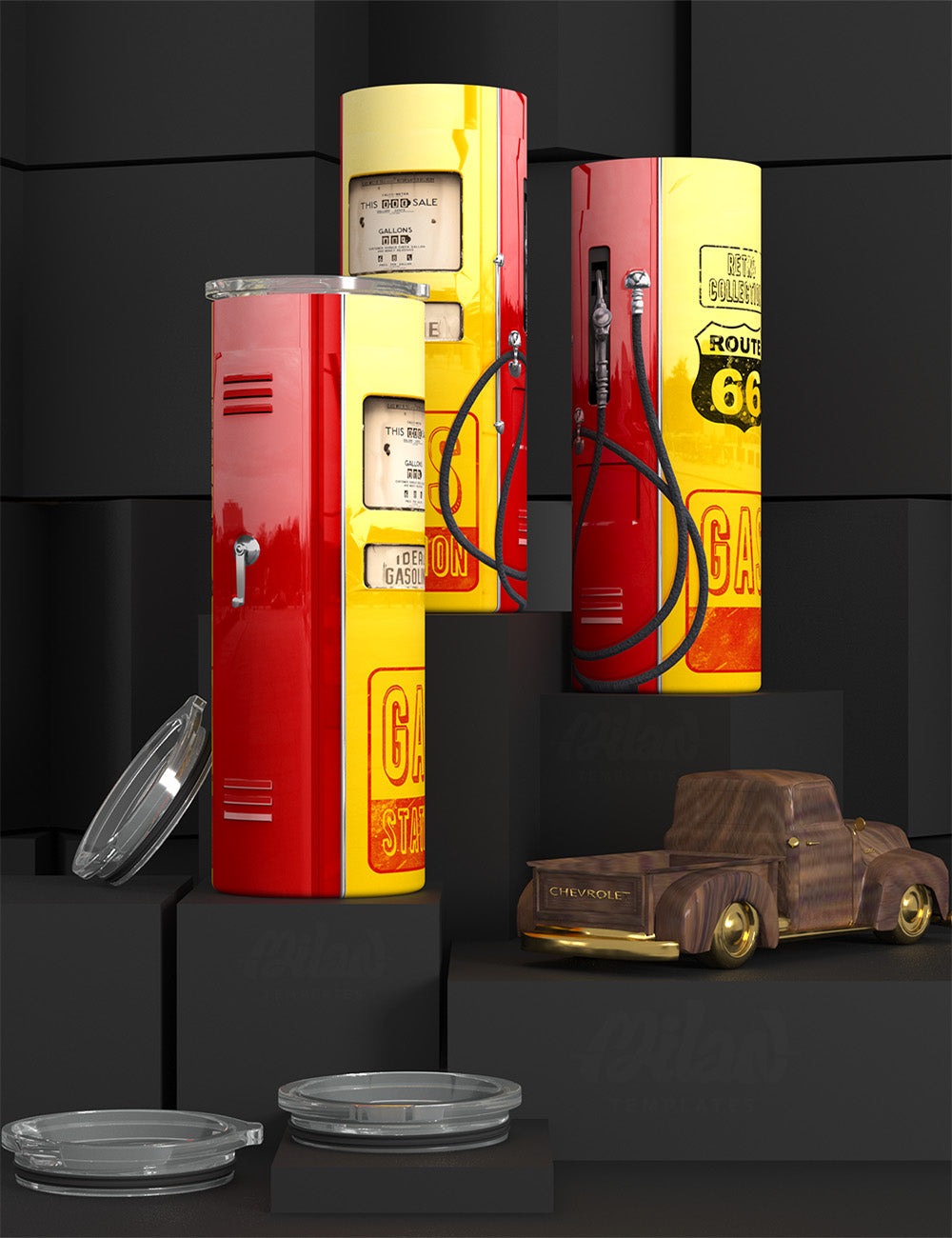 Gas Pump Themed Tumbler