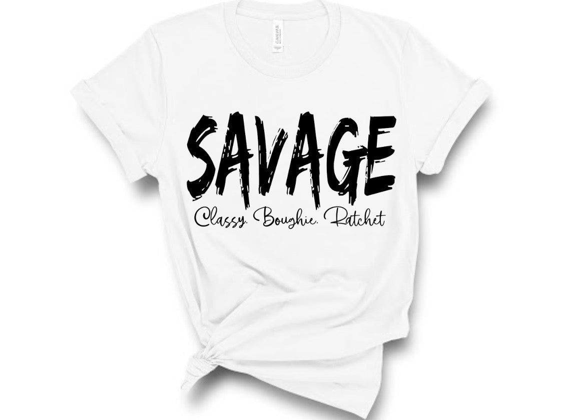 “Savage” Black Tshirts