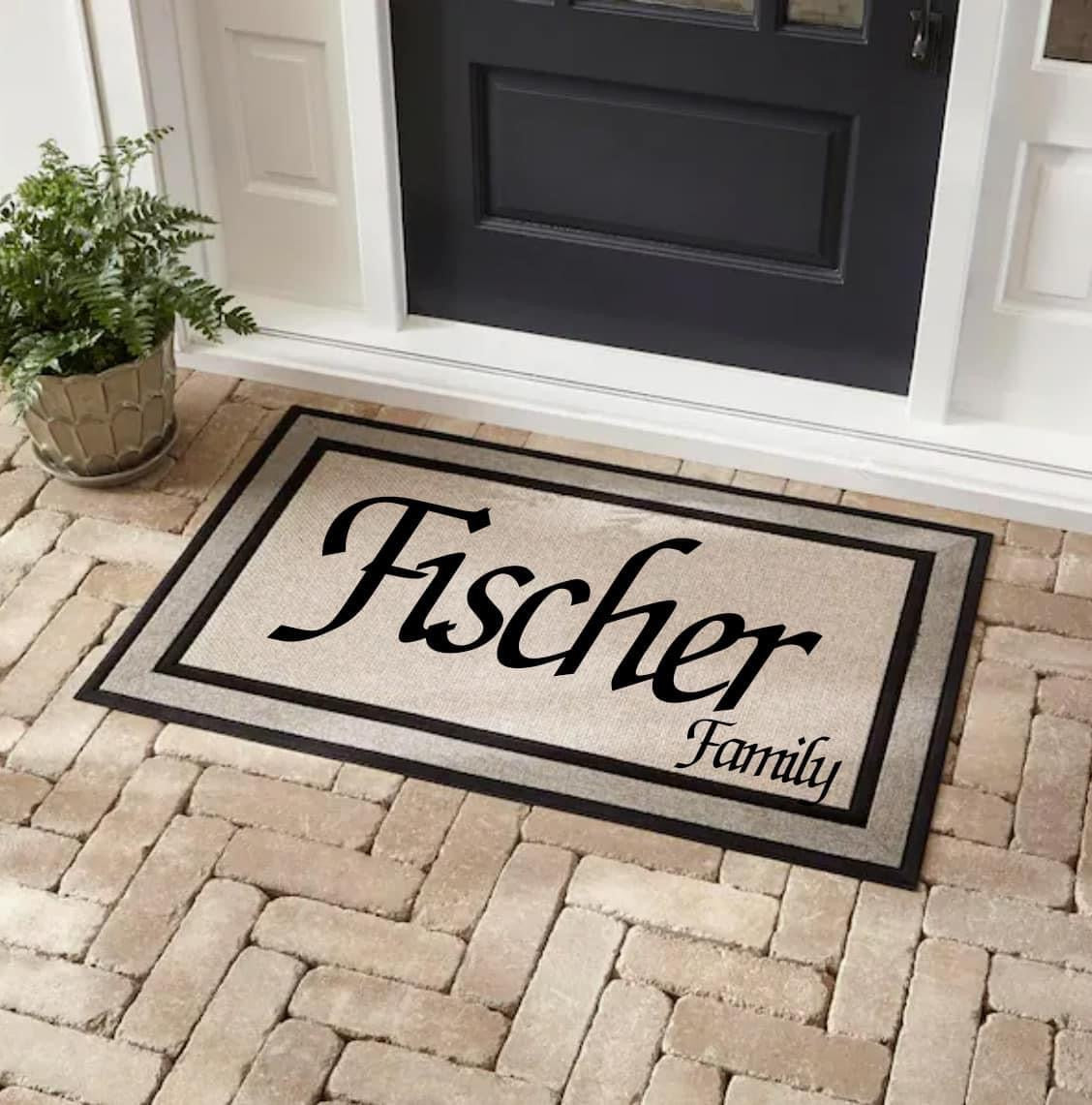 Custom Name Door Mat