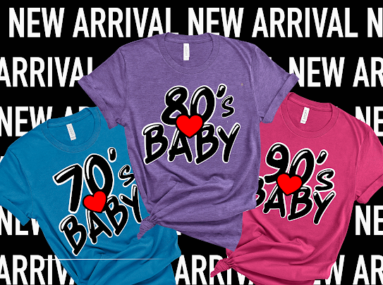 70,80 & 90s Baby Tshirts