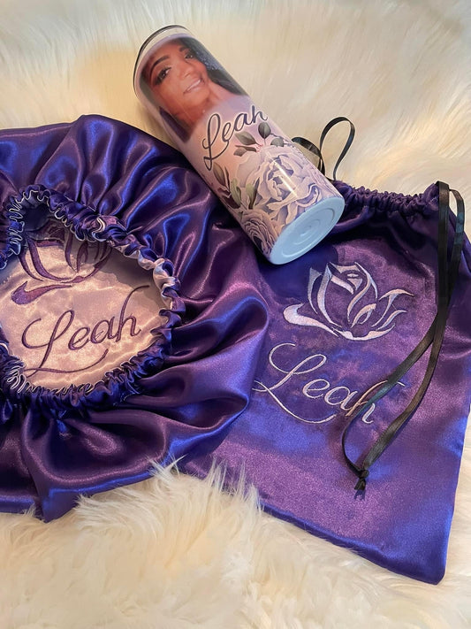 Custom Reversible Bonnet, Tumbler & Bag Set