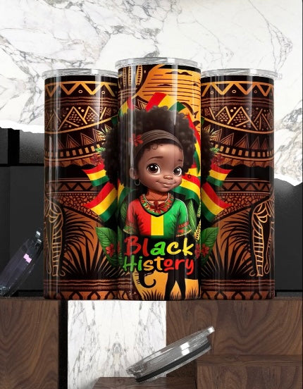 Little Girls Black History Tumbler’s