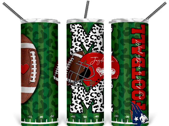 Mom Football Styled Tumbler