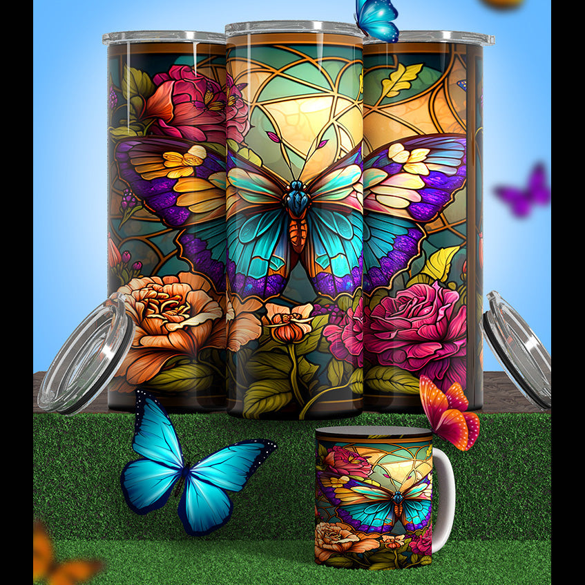 Butterfly Modeled Tumbler’s