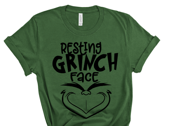 Resting Grinch Face Christmas Tshirt