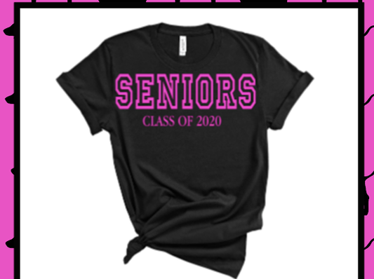 Custom Pink Seniors Class Tshirts