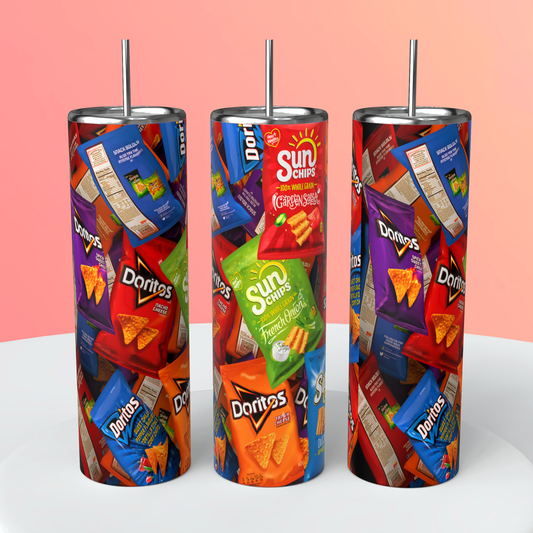 Assorted Chips Themed Tumbler