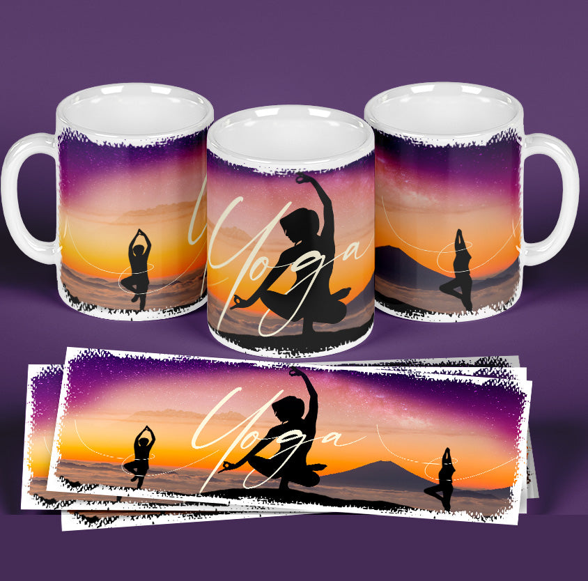 Yoga Themed Tumbler