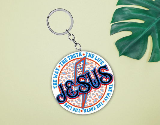 "Jesus Is The Way" Keychain