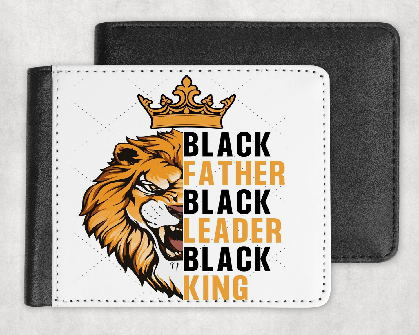 Black & Gold Lion Wallet